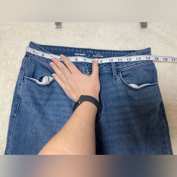 Old Navy Blue Flare Women's Jeans - Picture 5 of 6